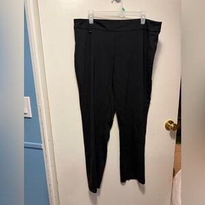 Bali Classic Black Straight Leg Pants Office Comfortable